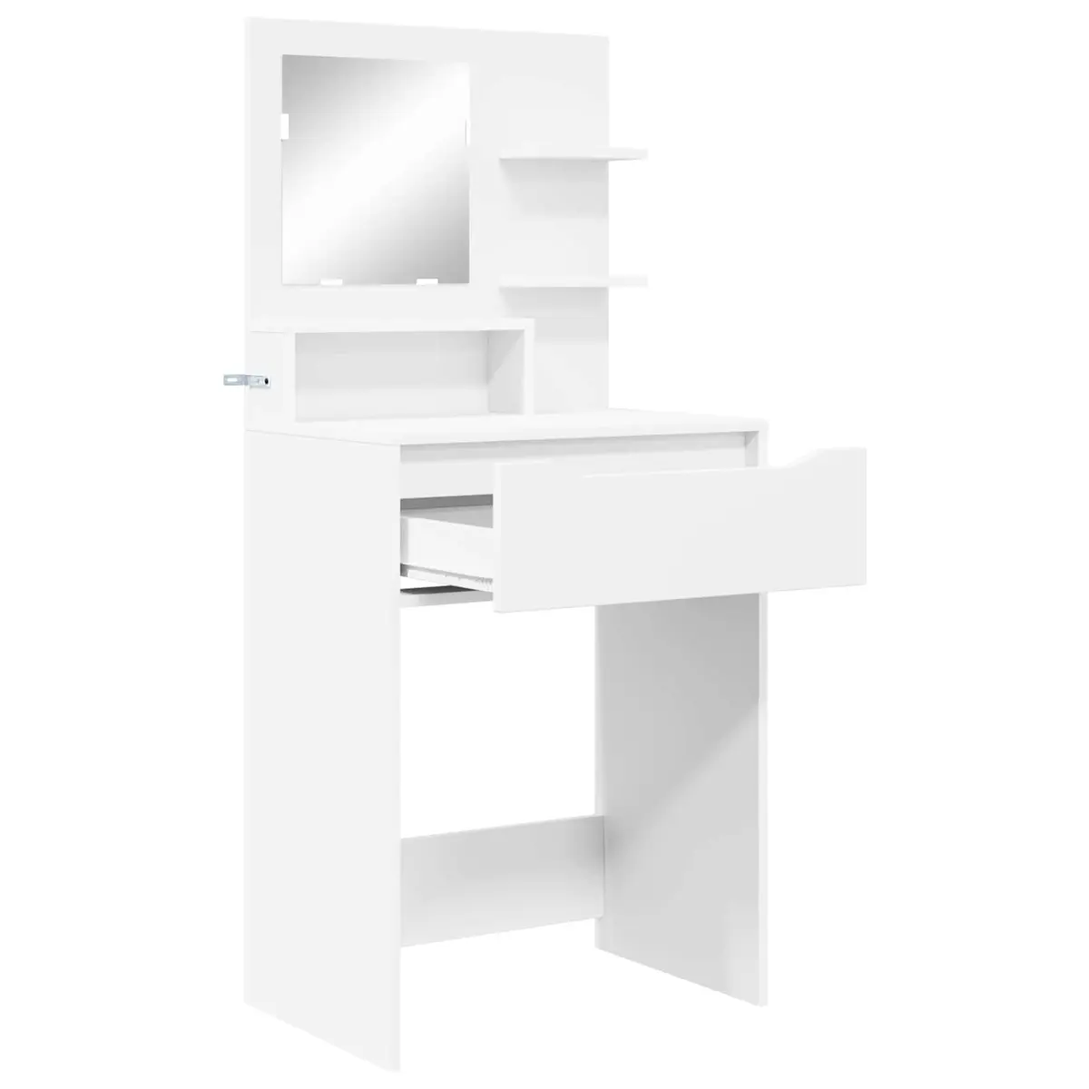 Bedroom Dressing Table with Drawer White Modern Vanity Unit Storage Furniture
