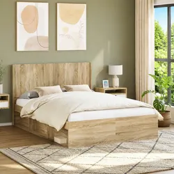 Brown Vertical Slat Headboard Specifications and Details