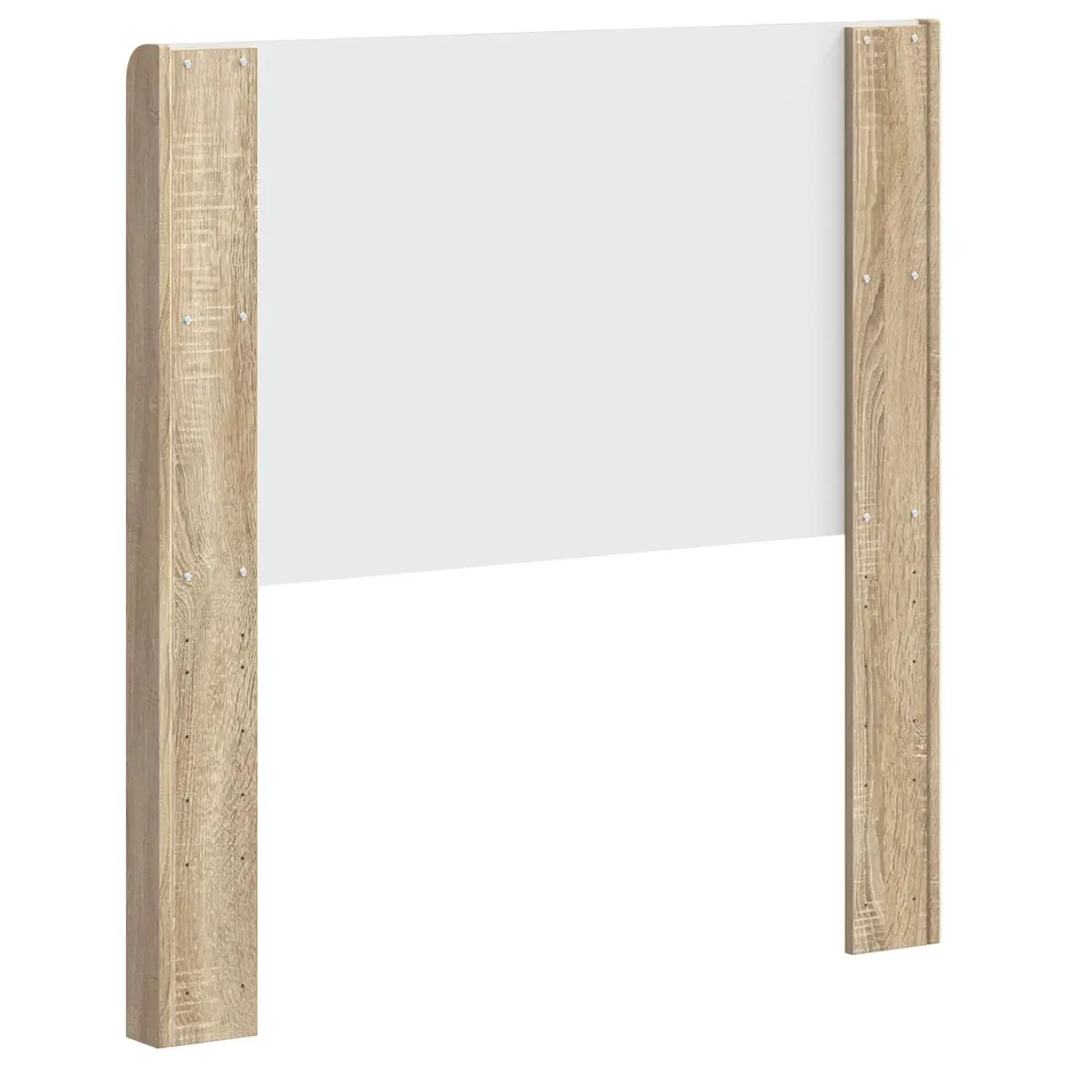Engineered Wood Brown Headboard with Vertical Slats