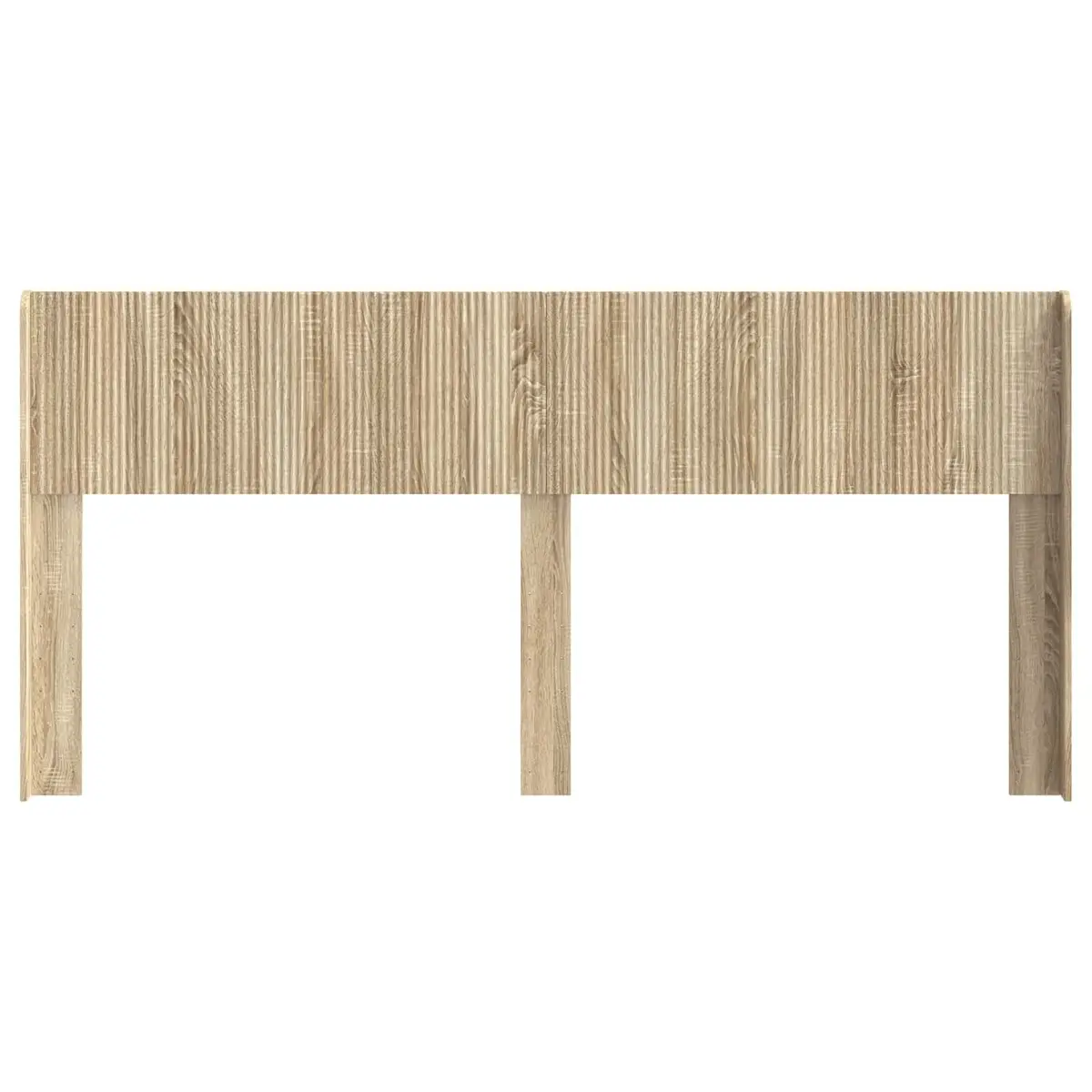 Brown Engineered Wood Headboard