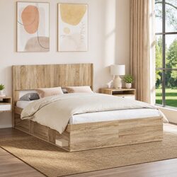 Specifications of Sonoma Oak Engineered Wood Headboard