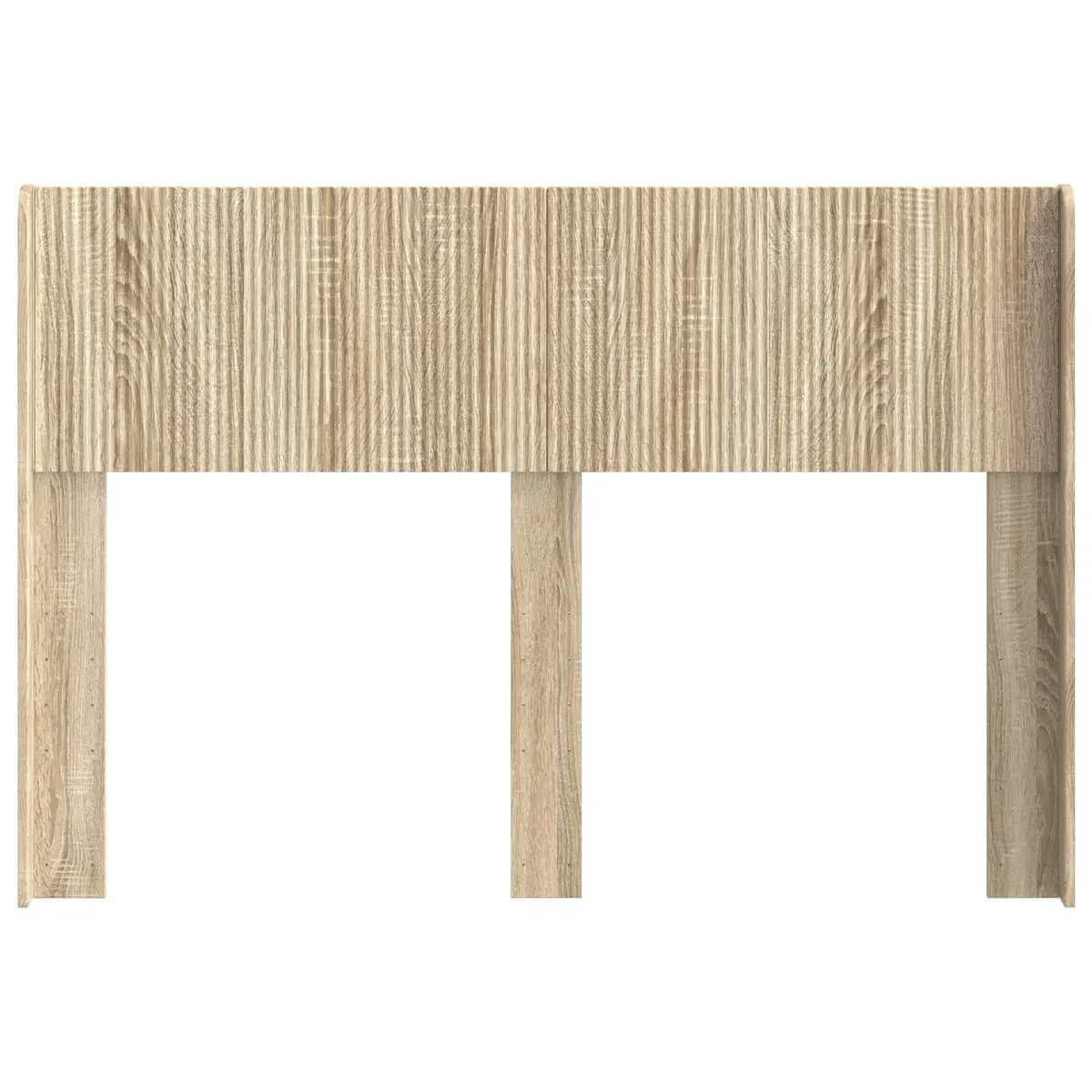 Headboard Brown Sonoma Oak Engineered Wood Vertical Slat Design Bedroom