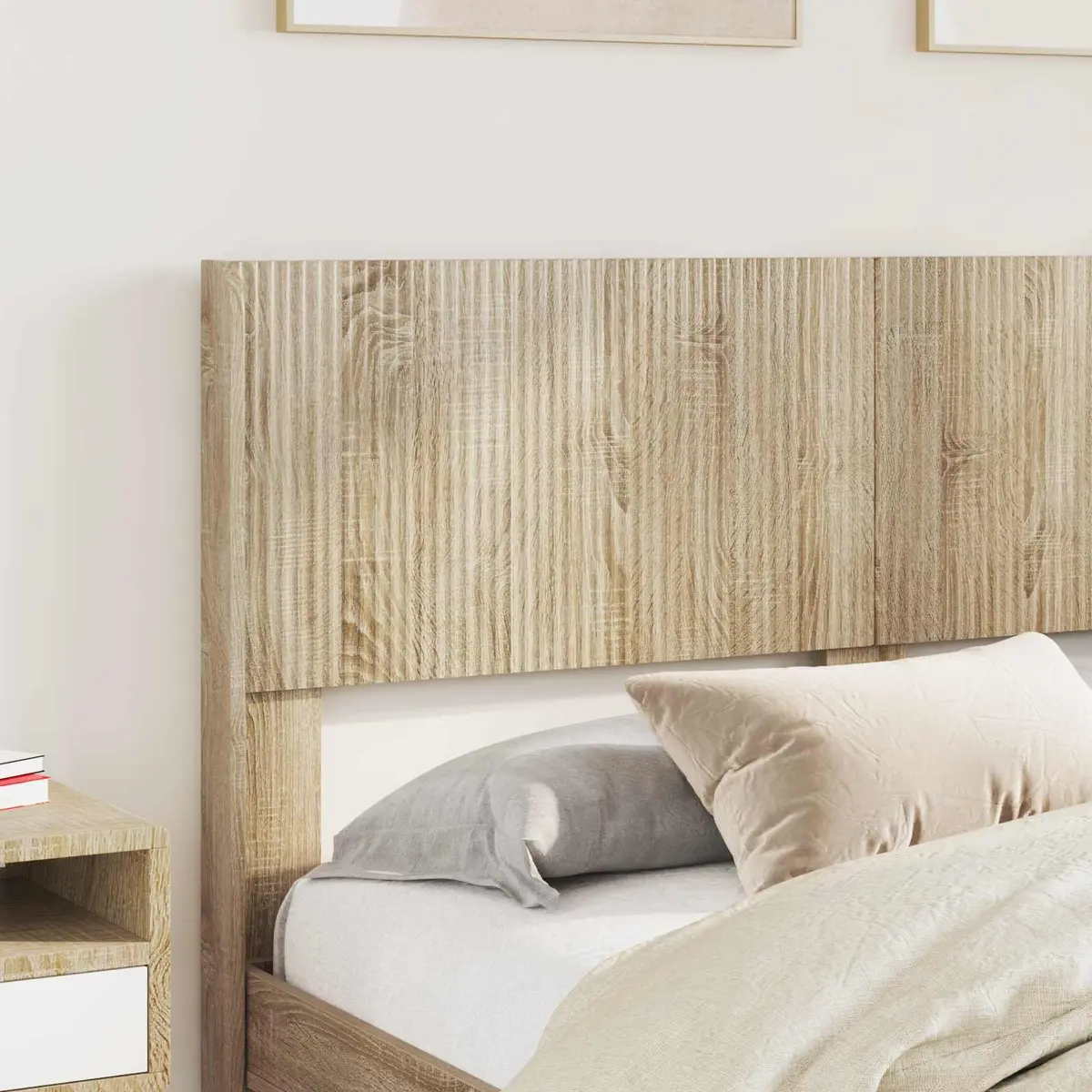 Sonoma Oak Brown Vertical Slat Headboard