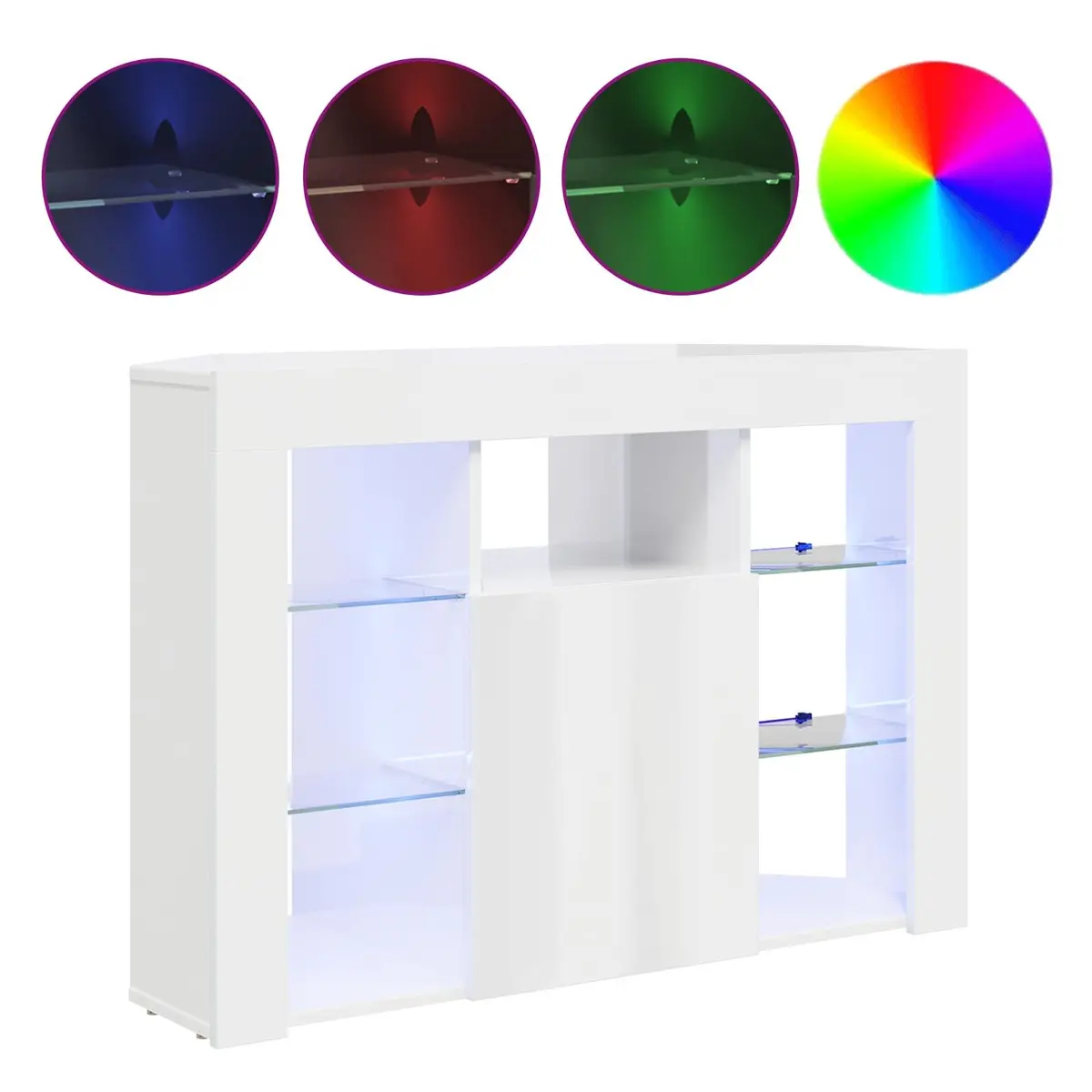 Corner LED TV Cabinet Wall-Mounted Unit
