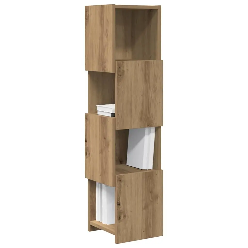 Corner Storage Cabinet 25.5x25x102cm Brown Modern Living Room Organiser Shelf