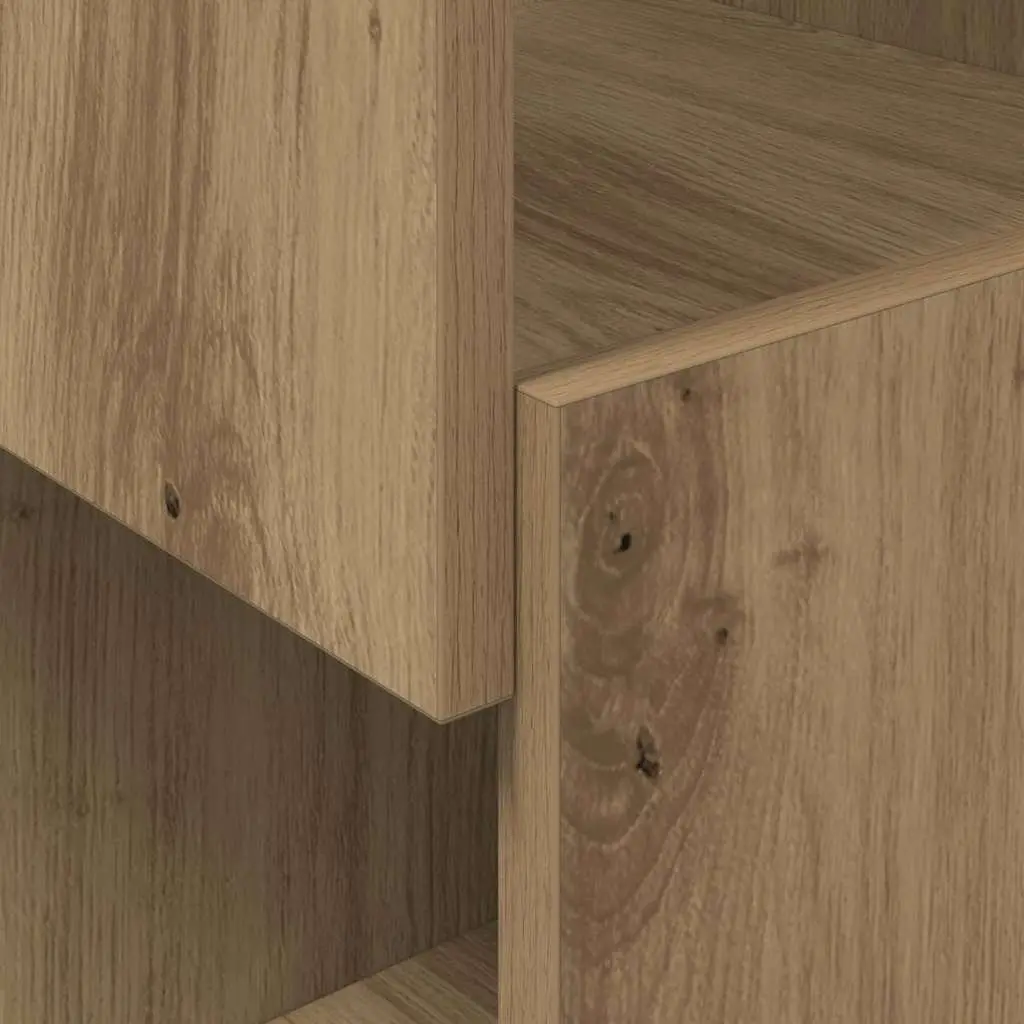 Corner Storage Cabinet 25.5x25x102cm Brown Modern Living Room Organiser Shelf