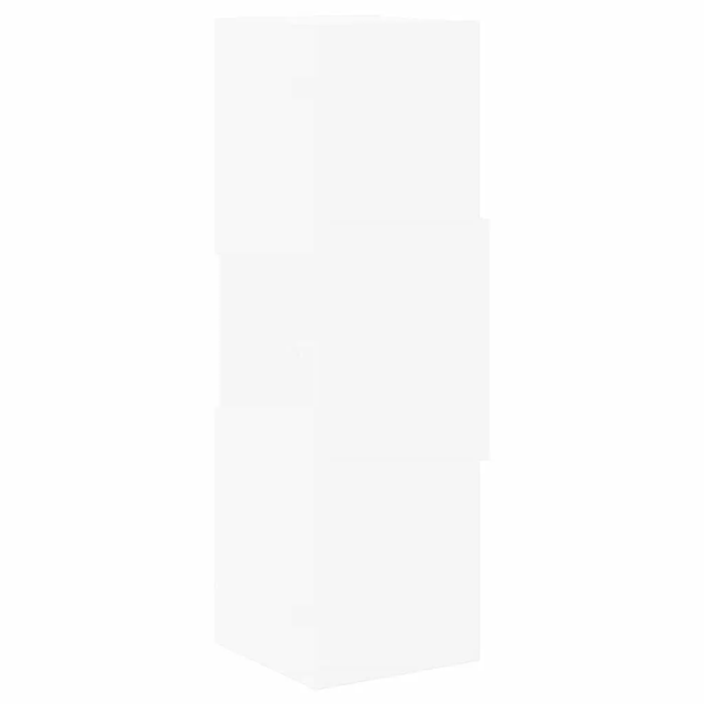 Corner Storage Cabinet 25.5x25x80cm Modern Living Room Organizer Shelf Unit