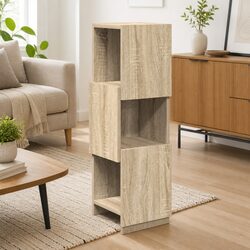 Brown Corner Storage Cabinet: 25.5cm W x 25cm D x 80cm H