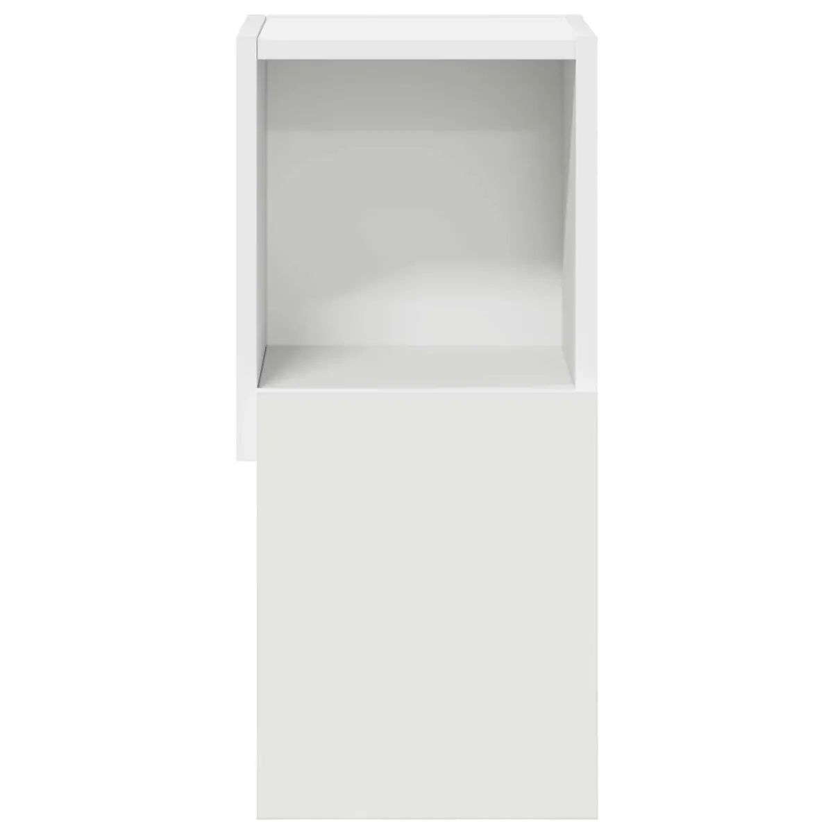 Corner Storage Cabinet 25.5x25x55cm Modern Living Room Shelving Unit