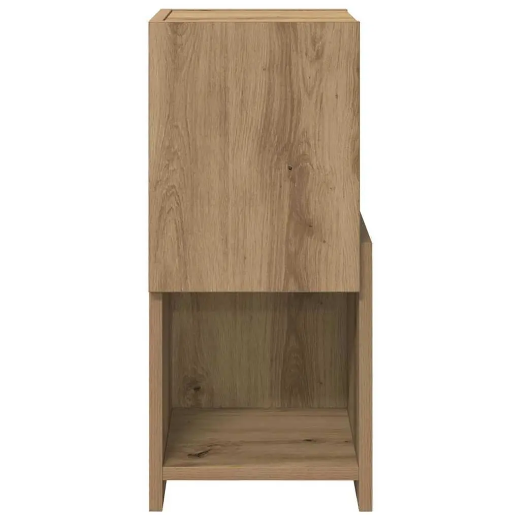 Brown Corner Storage Cabinet 25.5x25x55cm