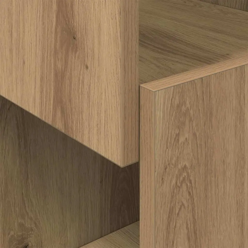 Brown Corner Storage Cabinet 25.5x25x55cm