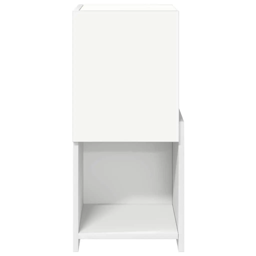 Corner Storage Cabinet 30.5x30x65cm Modern Living Room Shelving Unit