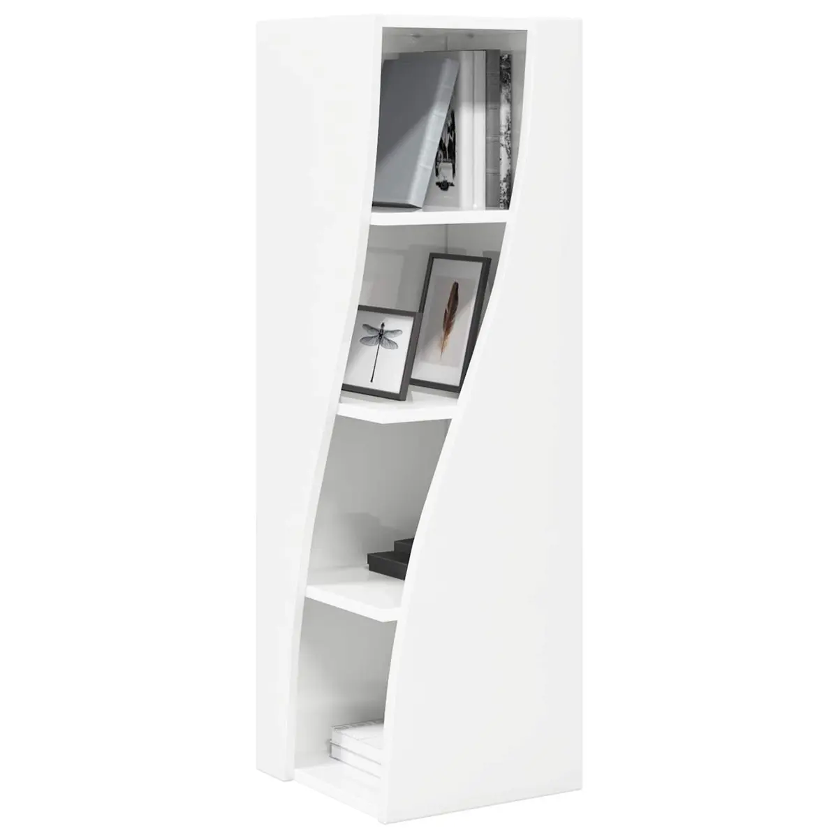 Corner Storage Cabinet Living Room 32x32x102cm Modern Engineered Wood