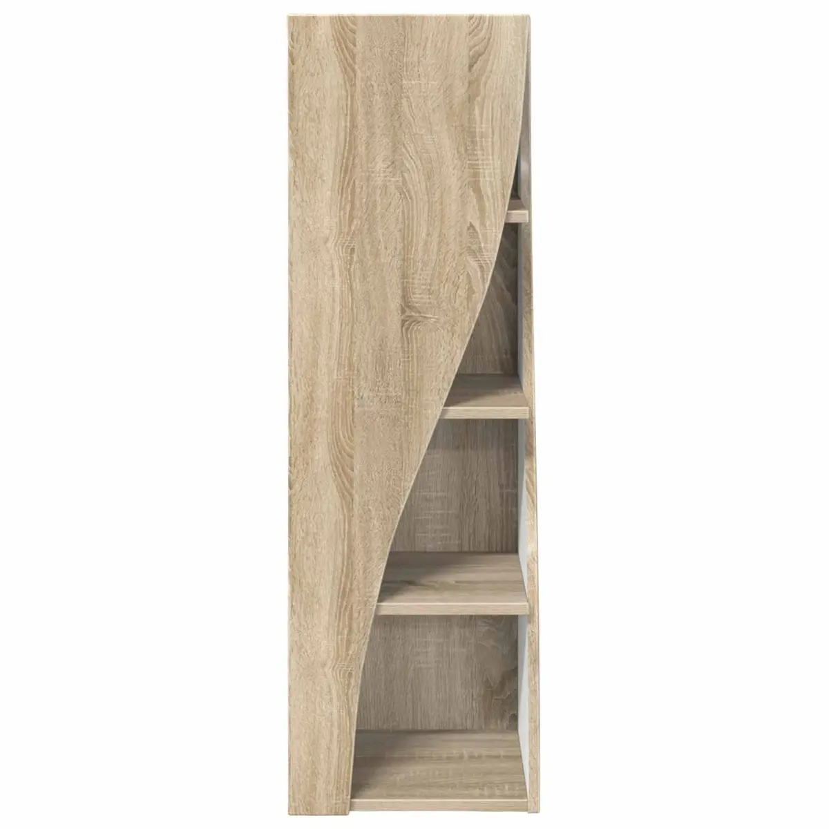 Corner Storage Cabinet Brown Engineered Wood Living Room 32 x 32 x 102 cm