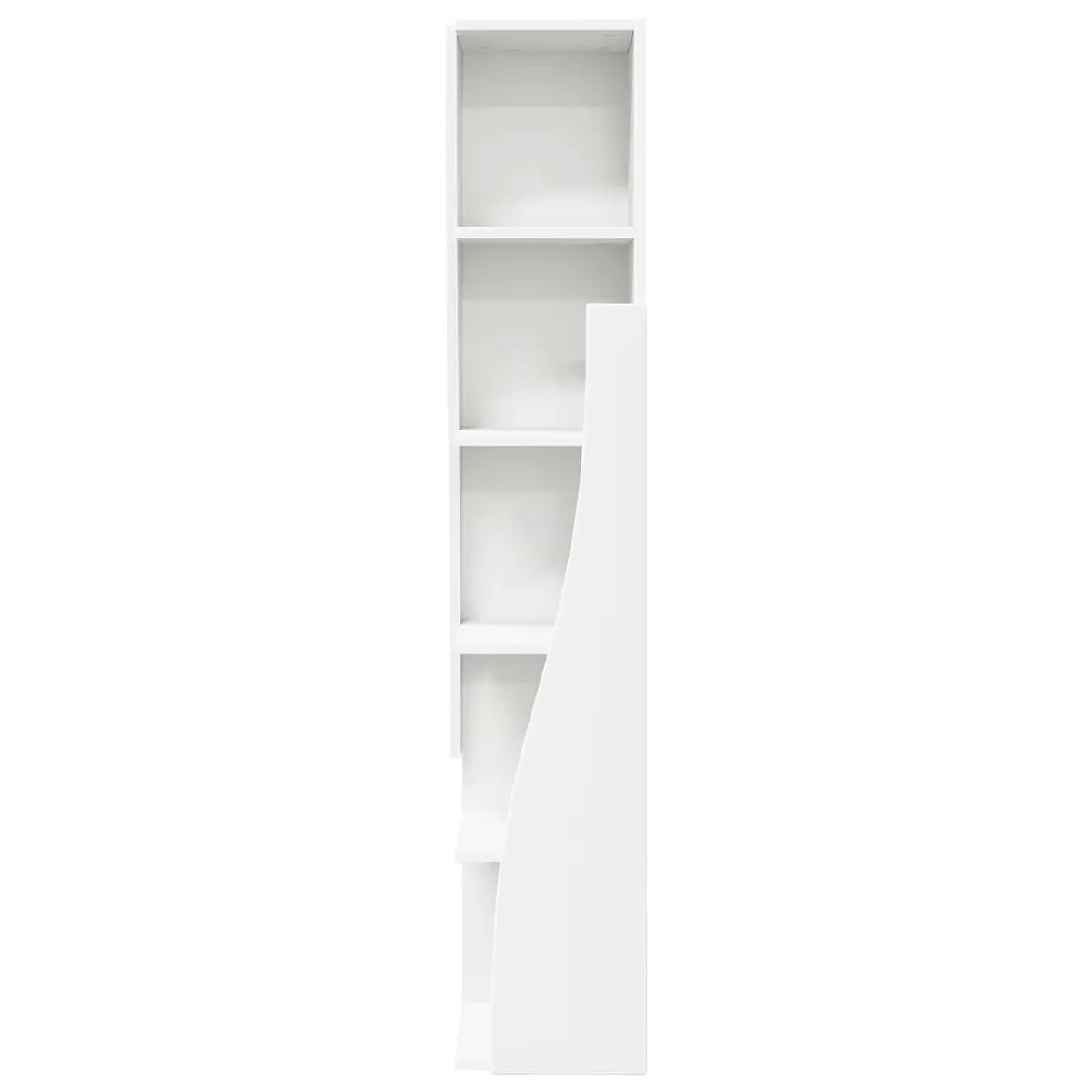 Corner Storage Cabinet Living Room 27.5x27x140cm Modern Shelving Unit