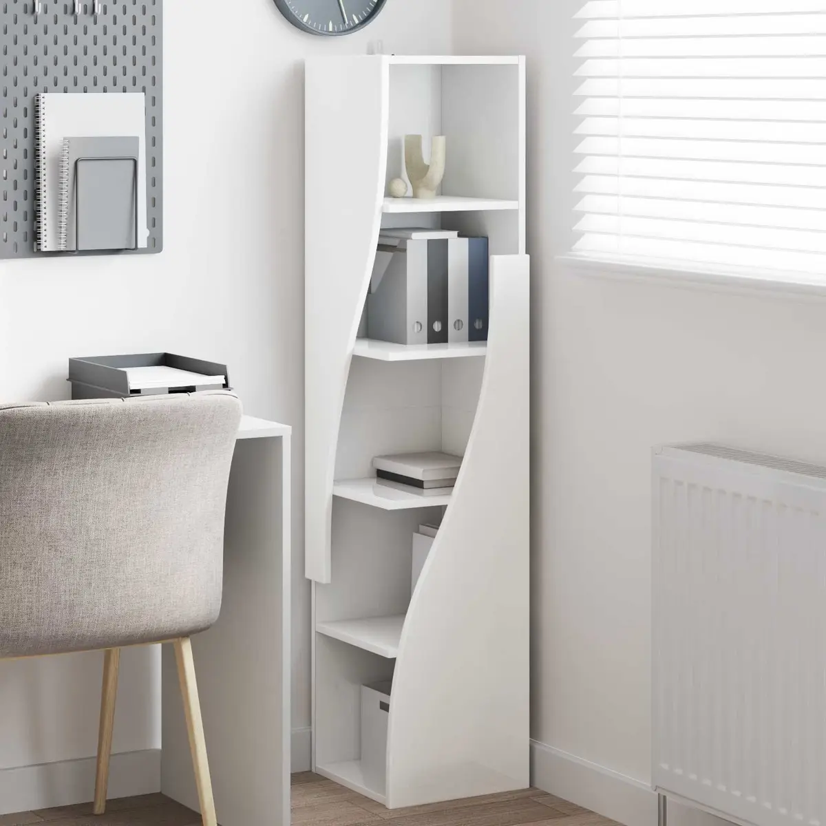 Corner Storage Cabinet Living Room 32x32x140cm