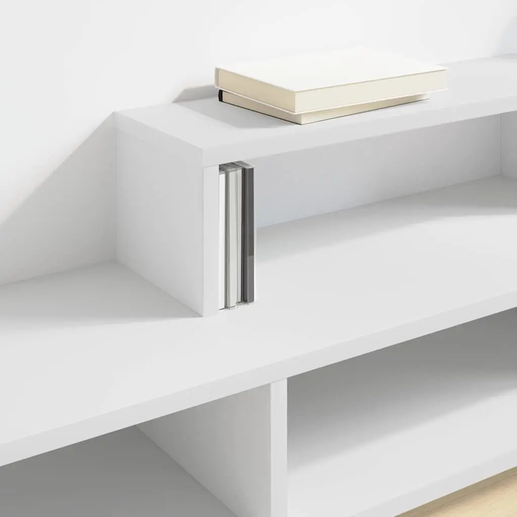 Wall Mounted TV Stand Living Room 150x25x28.5cm Engineered Wood Shelves Storage Unit
