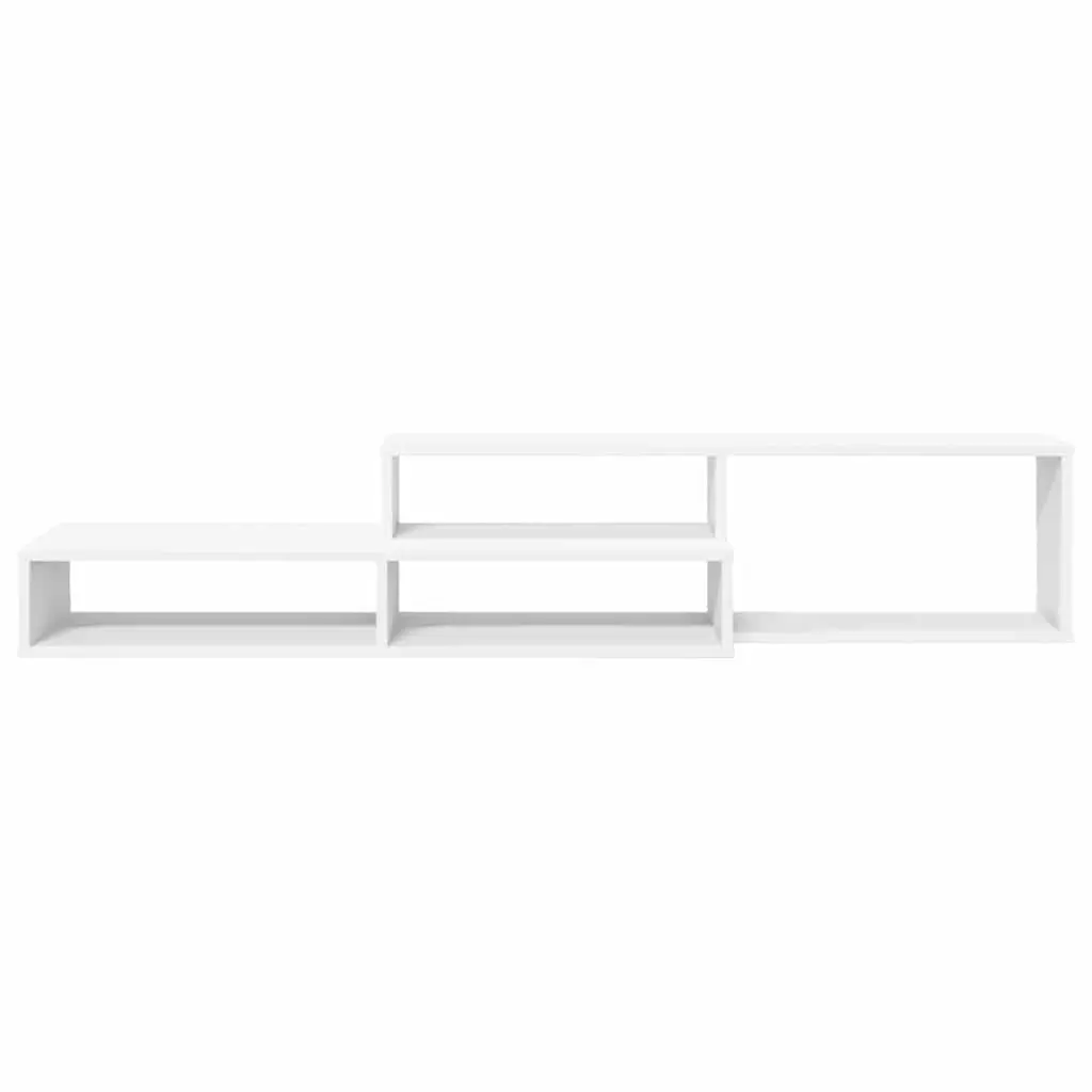 Wall Mounted TV Stand Living Room 150x25x28.5cm Engineered Wood Shelves Storage Unit