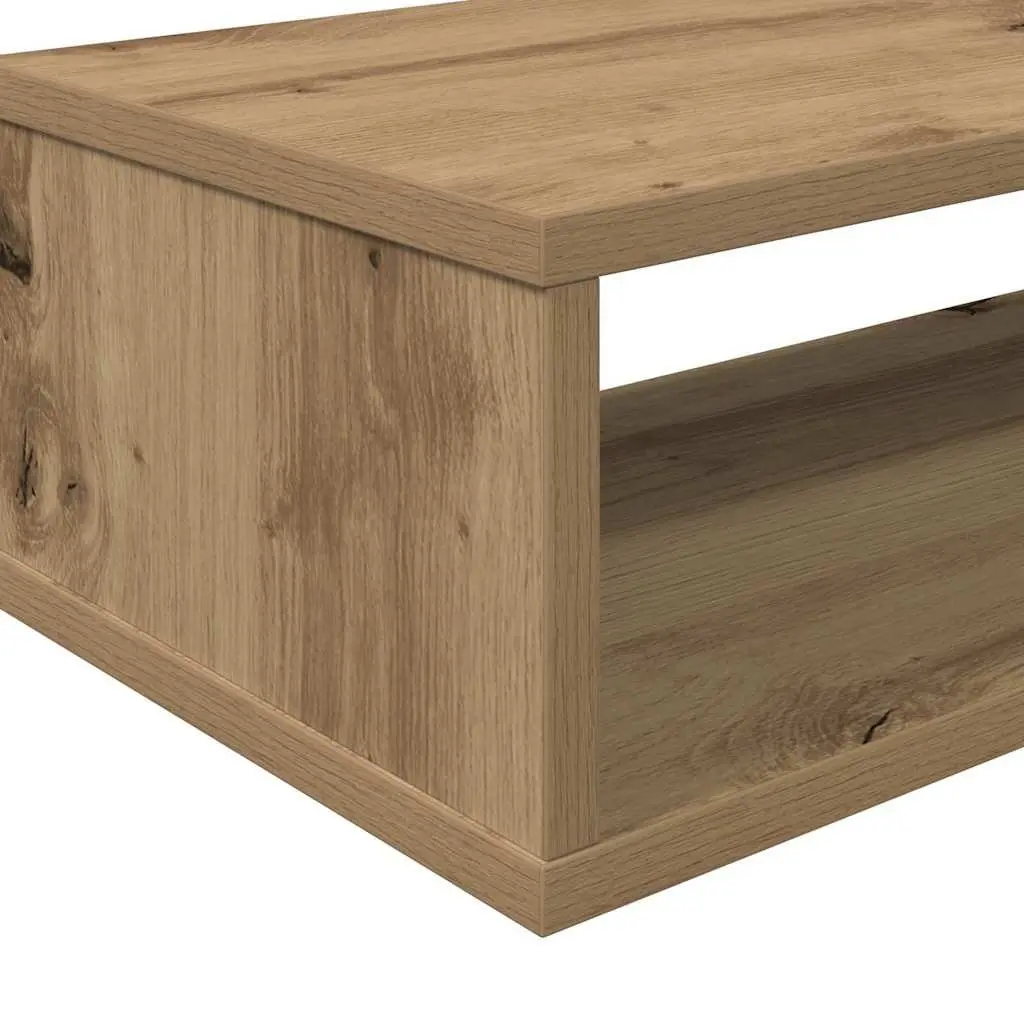 Wall TV Stand for Living Room 150x25x28.5cm Brown Engineered Wood Shelves Storage Unit