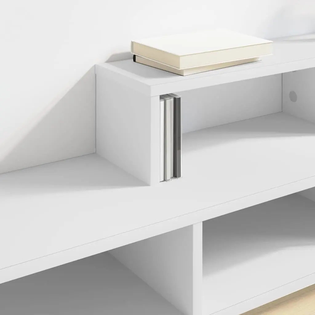 Wall Mounted TV Stand 120x25x28.5cm Engineered Wood Shelves Media Storage