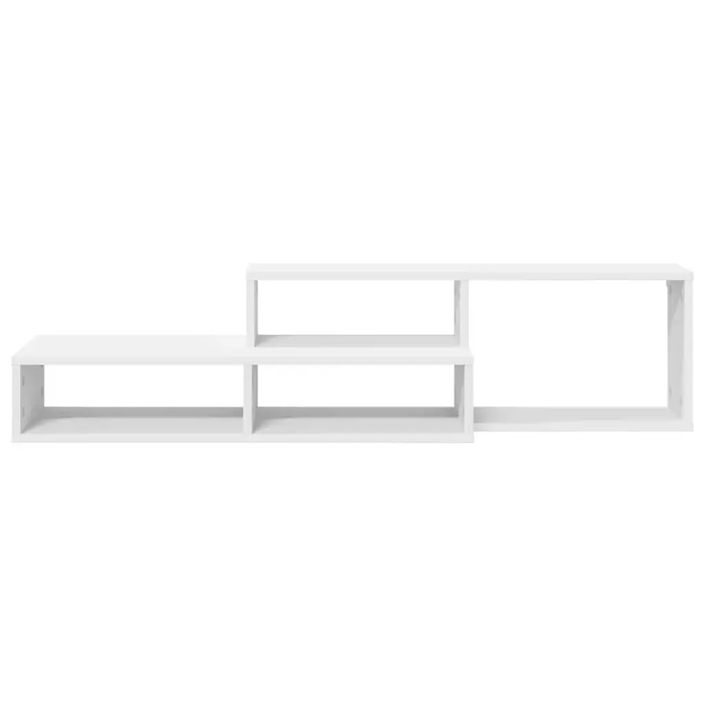 Wall Mounted TV Stand 120x25x28.5cm Engineered Wood Shelves Media Storage