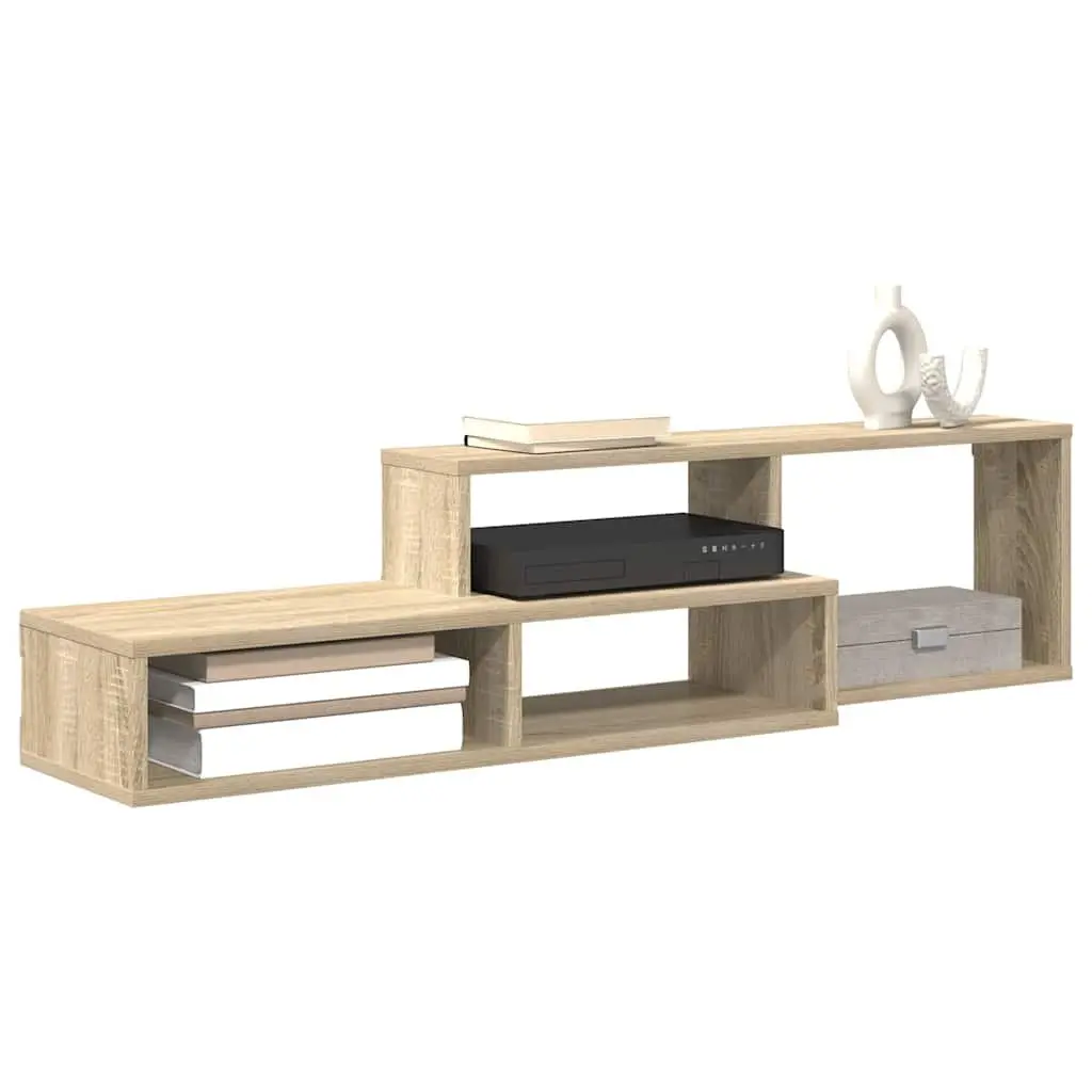 Wall Mounted TV Stand Living Room Grey Engineered Wood 120 x 25 x 28.5 cm