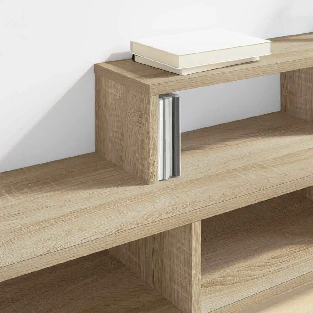 Wall Mounted TV Stand Living Room Grey Engineered Wood 120 x 25 x 28.5 cm