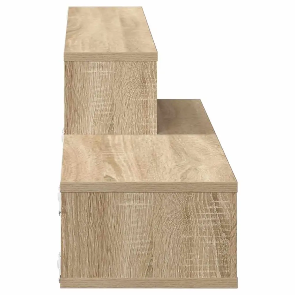 Wall Mounted TV Stand Living Room Grey Engineered Wood 120 x 25 x 28.5 cm