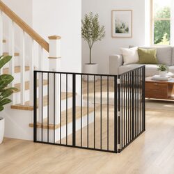 Black Metal Dog Gate Panels - Specifications and Details