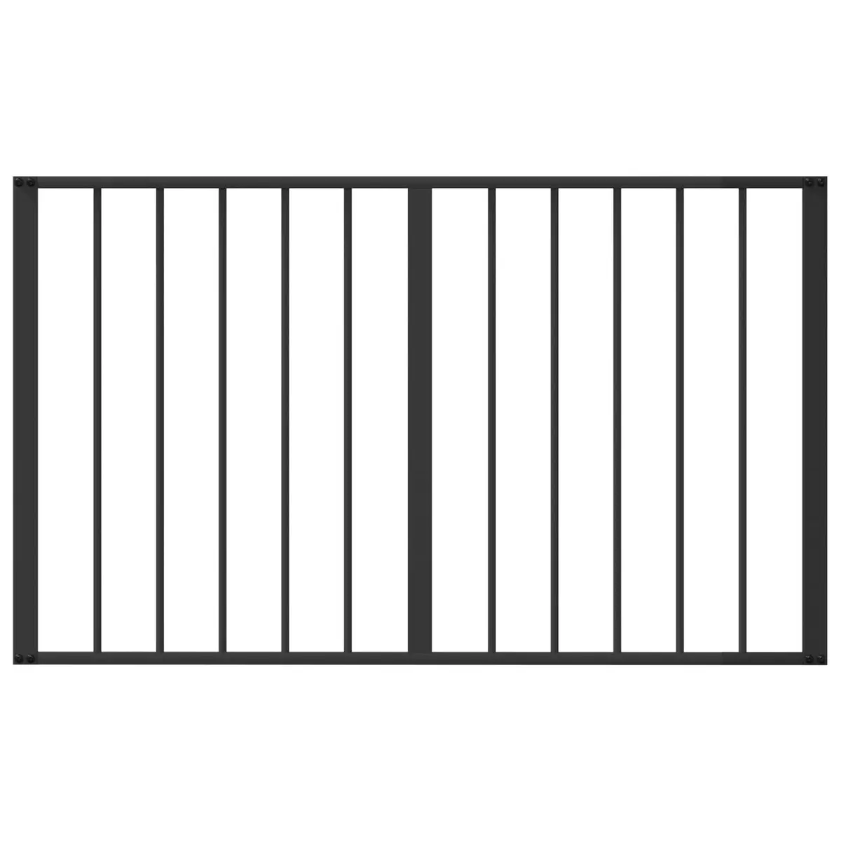 Dog Gate Indoor 100 x 60 cm Metal Enclosure Foldable 2 Pieces