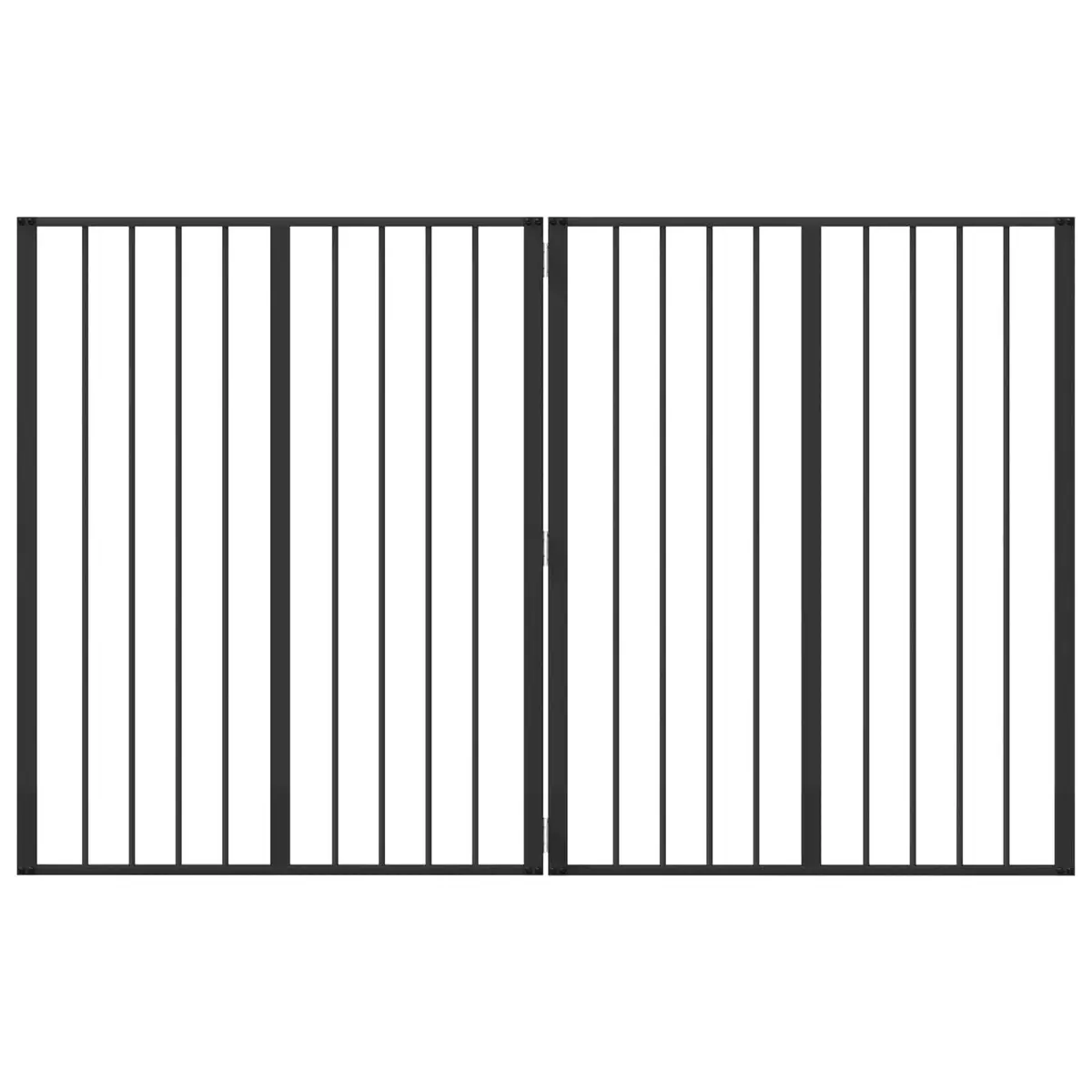 Dog Gate Indoor 80 x 100 cm Foldable Pet Enclosure Playpen Barrier 2 Piece