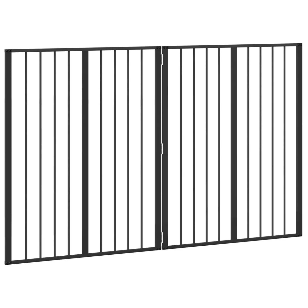Dog Gate Indoor 80 x 100 cm Foldable Pet Enclosure Playpen Barrier 2 Piece