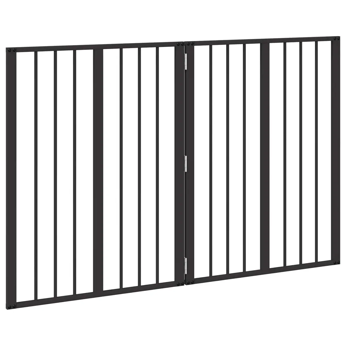 Dog Gate Indoor 60 x 80 cm Foldable Adjustable Pet Enclosure 2 Piece