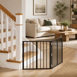 2 pcs Dog Gate - 60 x 60 cm Metal Pet Enclosure