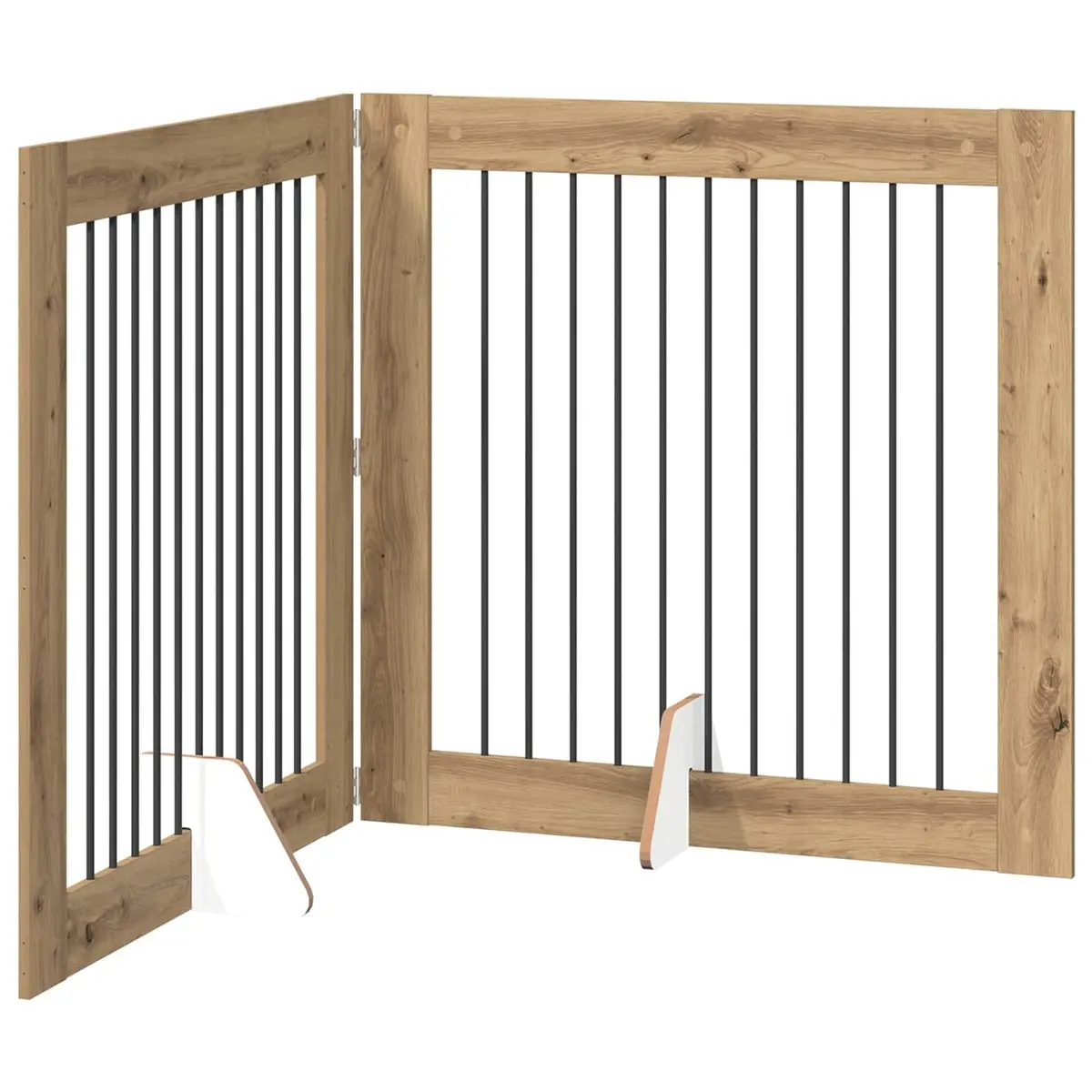 Foldable Dog Gate with Stands