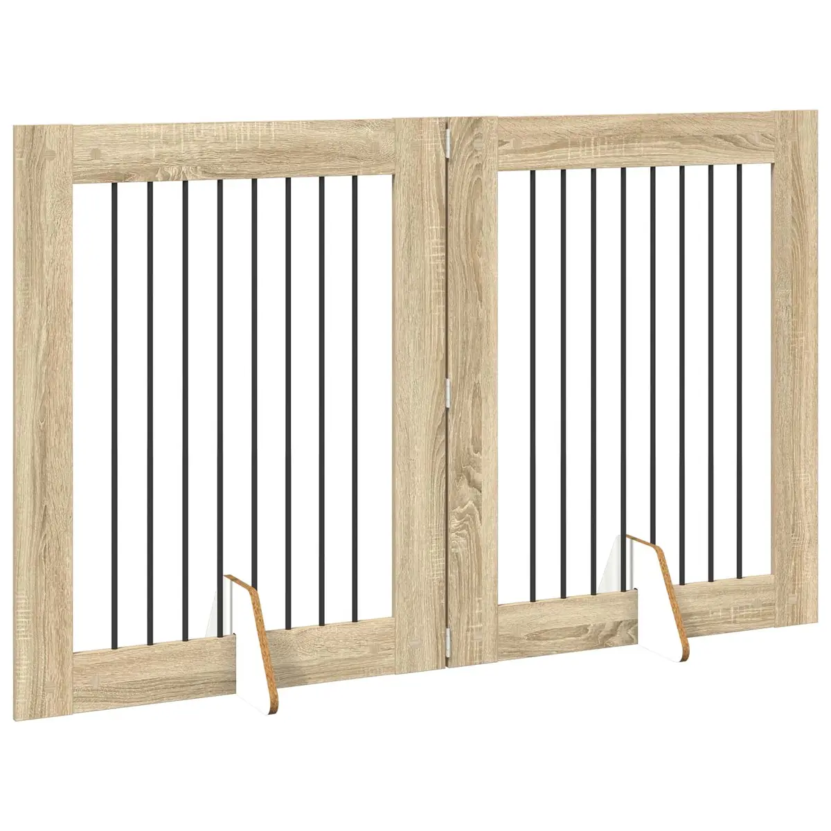 Foldable Dog Gate with 160.5cm Width and Steel Build