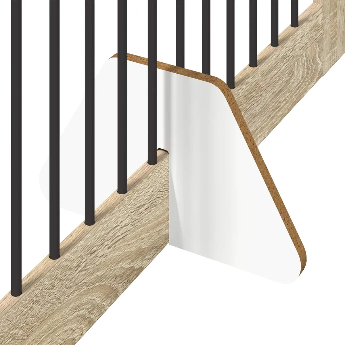 Foldable Dog Gate Indoor Pet Barrier 4 pcs Freestanding Room 401 cm