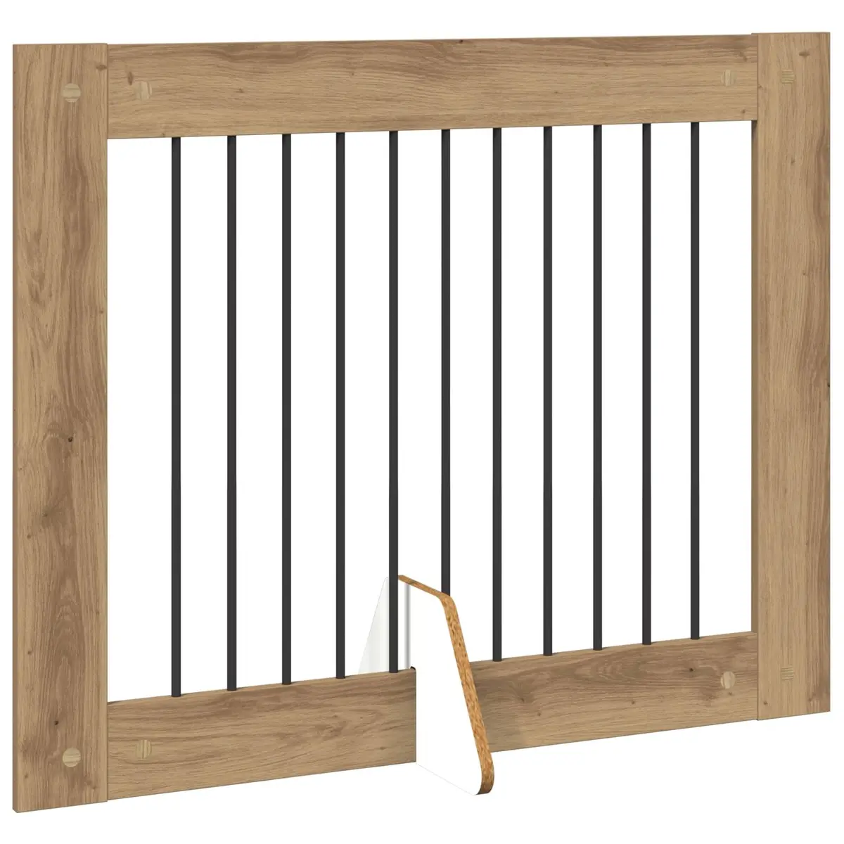 Foldable Dog Gate Indoor Use 401 cm Oak Colour 4 Piece