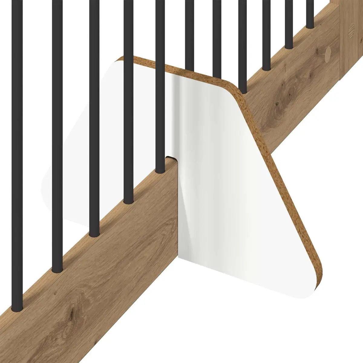 Foldable Dog Gate Indoor Use 401 cm Oak Colour 4 Piece