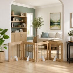 Specifications of the Foldable Dog Gate with Stands 4 pcs