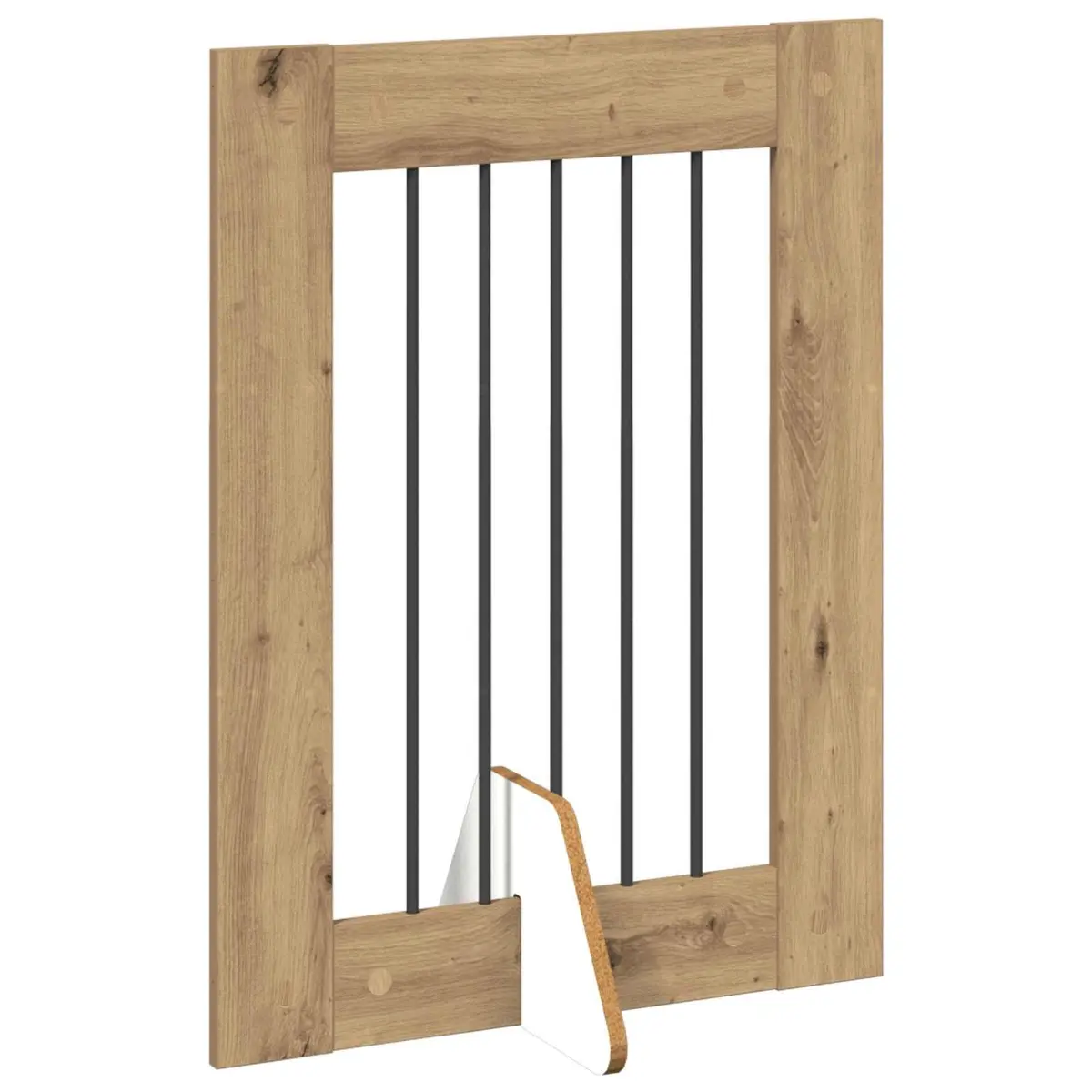 Foldable Dog Gate Set 2 pcs Brown 120.5cm
