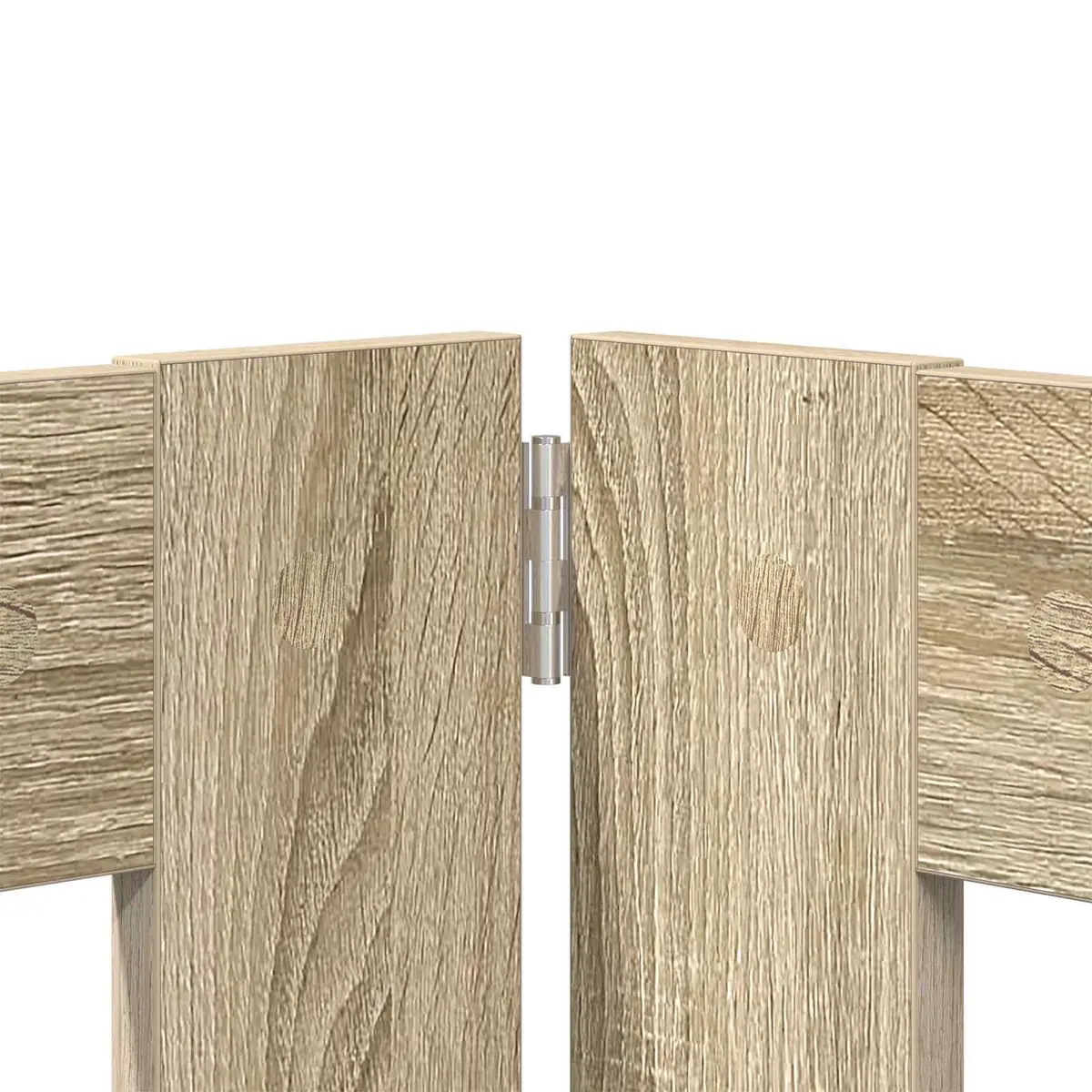 Foldable Dog Gate Indoor Pet Barrier 6 Panels Sonoma Oak 362cm