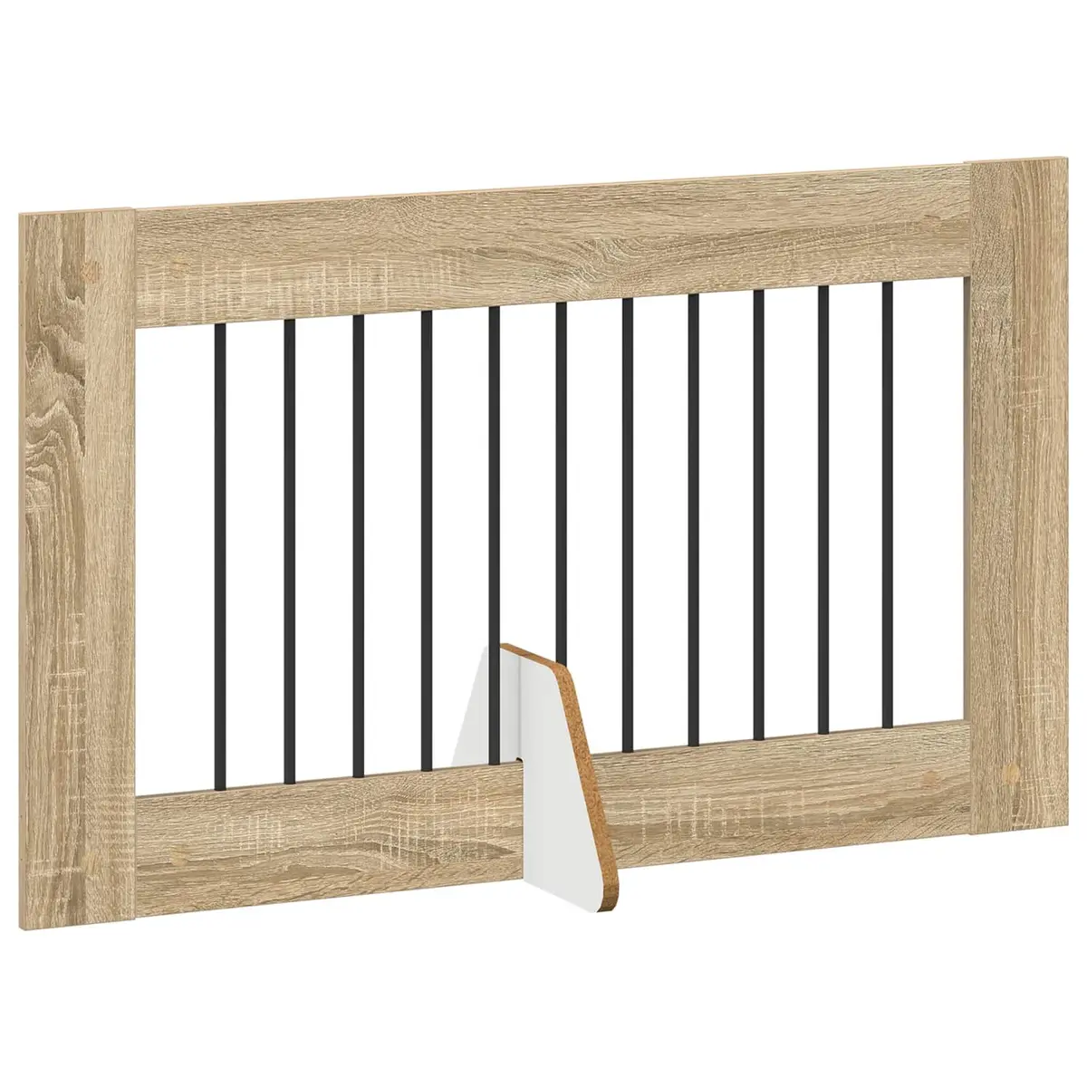 Foldable 6-Panel Dog Gate in Brown