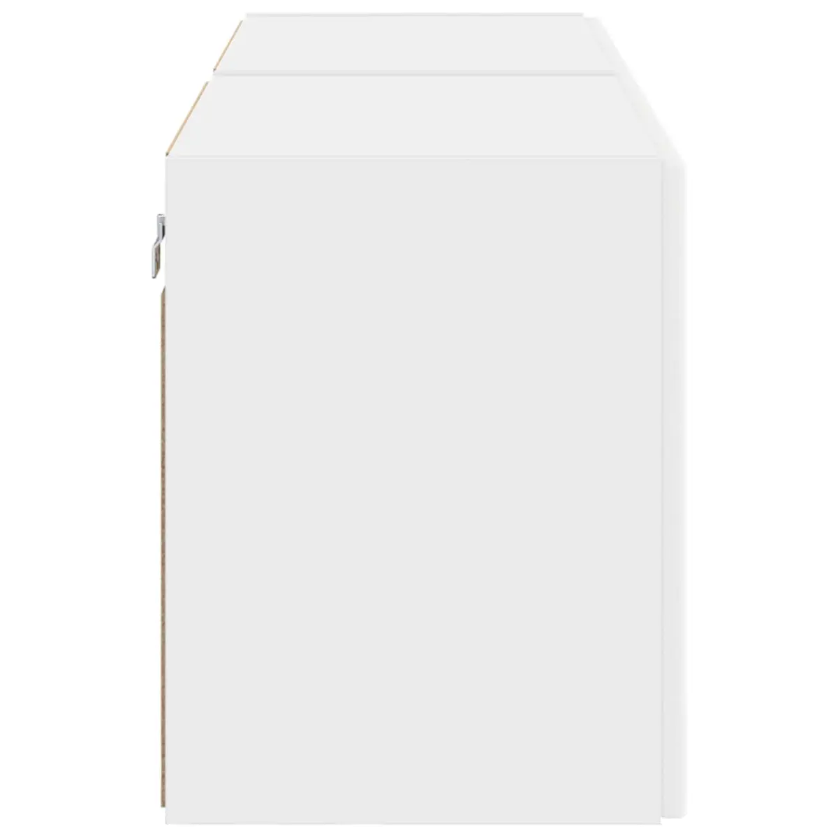 White TV Wall Cabinet Set, 2 Pieces
