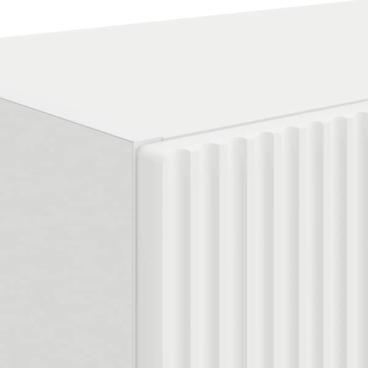White TV Wall Cabinet Set, 2 Pieces