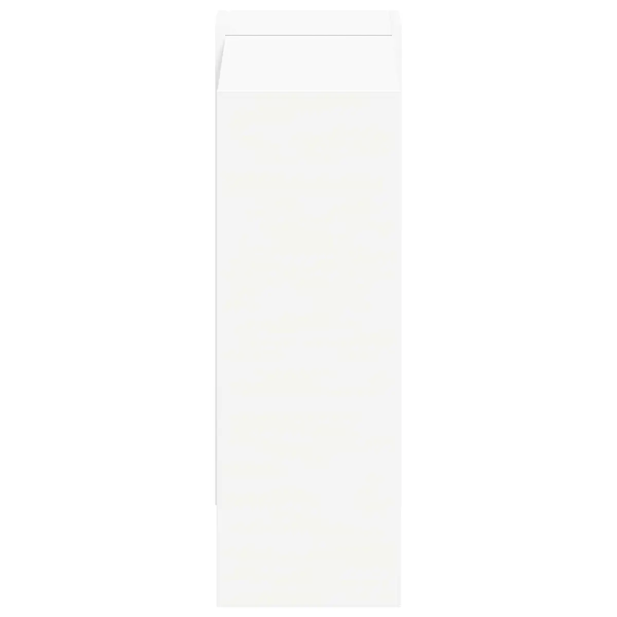 Freestanding White Engineered Wood Shelf