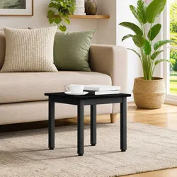 Coffee Table Specifications: Black Rectangular Design