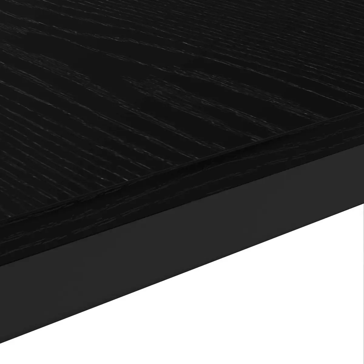 Coffee Table Black Oak Rectangular Living Room Accent Modern Minimalist Design