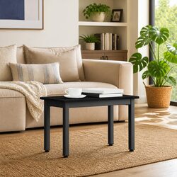 Rectangular Black Coffee Table with Dimensions 60x30x36cm