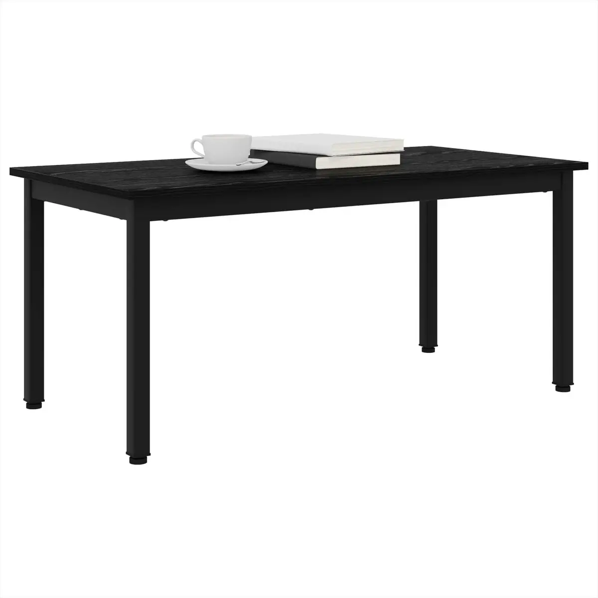 Black Rectangular Coffee Table for Living Rooms